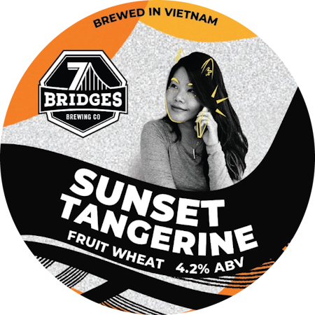 7 Bridges Brewing Co. - Sunset Tangerine - Fruit Wheat - 20L Talos Keg (A type Coupler)