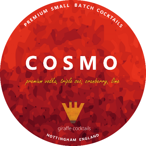 Giraffe Cocktails - Cosmopolitan 12 Litre Polykeg (Keykeg coupler)