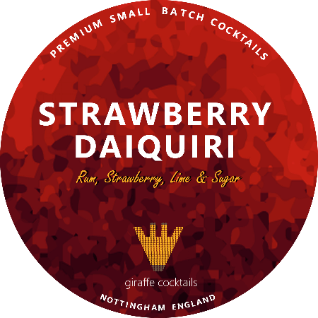 Giraffe Cocktails - Strawberry Daiquiri 12 Litre Polykeg (Keykeg coupler)