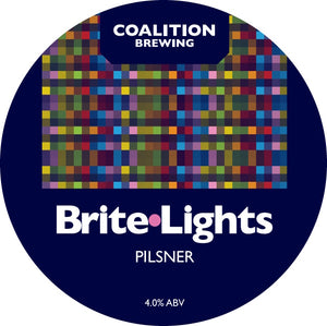 Coalition Brewing - Brite Lights Pilsner (ABV 4.0%) – 20L Keykeg