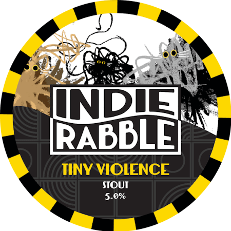 Indie Rabble - Tiny Violence - Stout 30L Keykeg - The Wine Keg Company Ltd Trading as The Keg Company Ltd