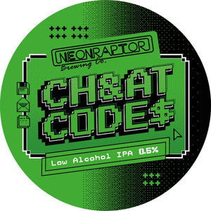 Neonraptor Brewing - Cheat Codes - Low Alcohol IPA - 30L Keykeg - The Wine Keg Company Ltd Trading as The Keg Company Ltd