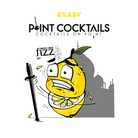 Point Cocktails - Candied Lemon Fizz - 20L Keykeg - The Wine Keg Company Ltd Trading as The Keg Company Ltd