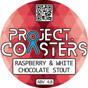 Project Coasters - Raspberry and White Chocolate Stout - 30L Polykeg (Sankey)