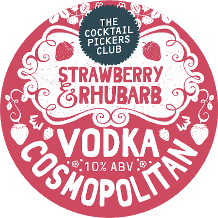 The Cocktail Pickers Club - Strawberry and Rhubarb Cosmo 20 Litre Polykeg (Sankey coupler)