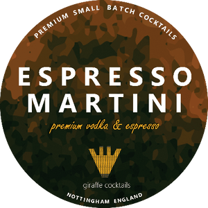 Giraffe Cocktails - Espresso Martini 12 Litre Polykeg (Keykeg coupler)
