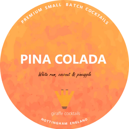 Giraffe Cocktails - Pina Colada 20 Litre Polykeg (Sankey coupler)