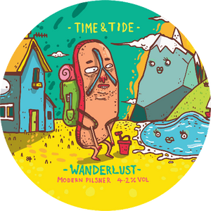 Time & Tide Brewery - Wanderlust - Modern Pilsner - 30L Keykeg - The Wine Keg Company Ltd Trading as The Keg Company Ltd